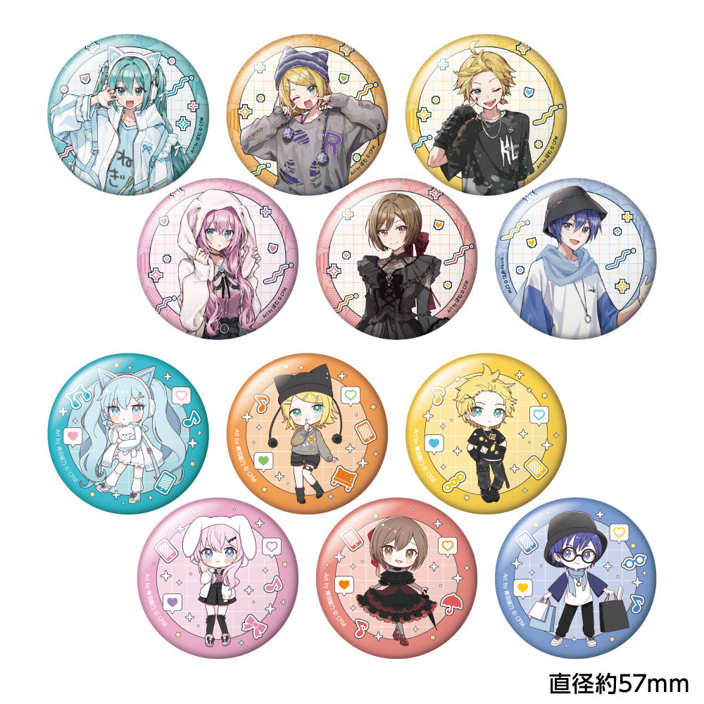 HATSUNE MIKU - AKIBA CULTURE FASHION TRADING CAN BADGE BLIND BOX Anime Pop