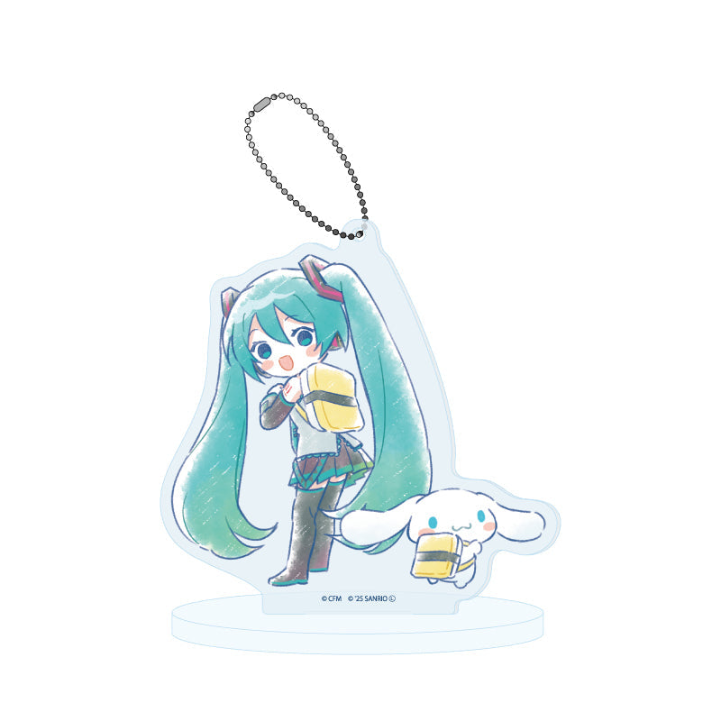 HATSUNE MIKU X CINNAMOROLL 23 GRAFF ART ILLUSTRATION ACRYLIC STAND KEYCHAIN Anime Pop