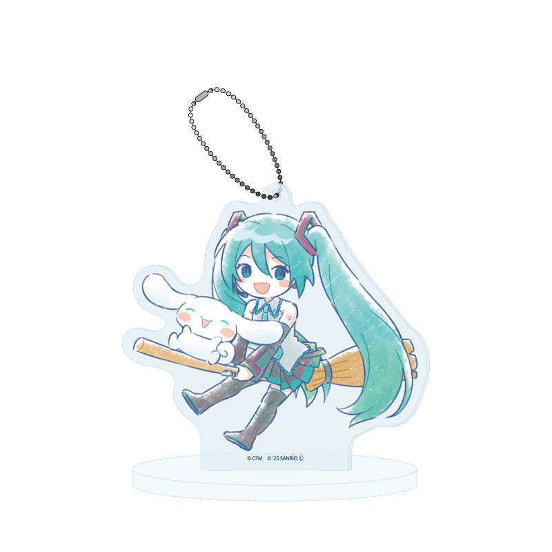 HATSUNE MIKU X CINNAMOROLL 26 GRAFF ART ILLUSTRATION ACRYLIC STAND KEYCHAIN Anime Pop