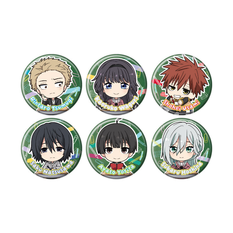 THE FRAGRANT FLOWER BLOOMS WITH DIGNITY - MINI CHARACTER ILLUSTRATION 02 CAN BADGE BLIND BOX TRADING Anime Pop