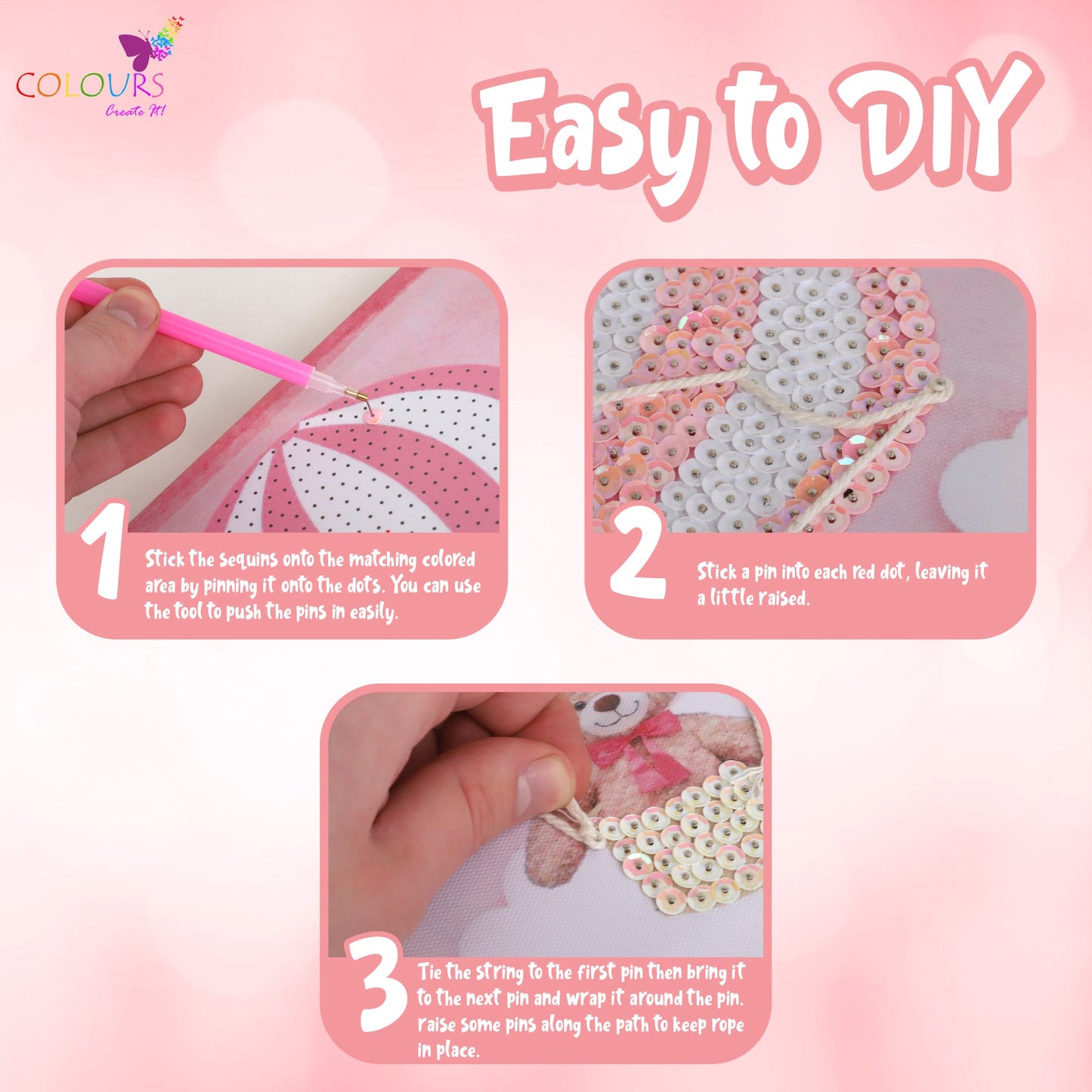 Sequin Hot Air Balloon Kit