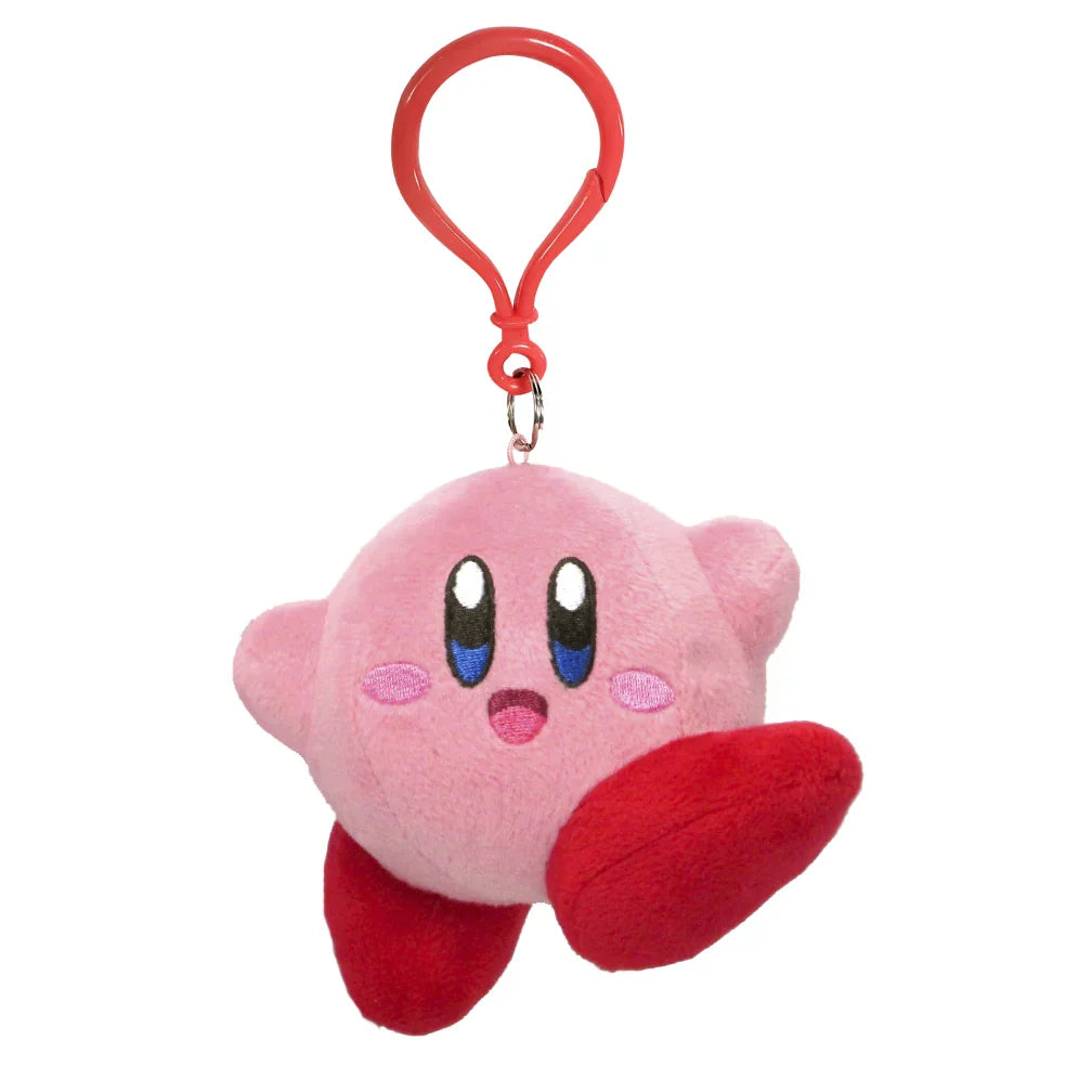 Kirby's Adventure - Kirby Jumping Pose Plush Dangler, 3.5 Super Anime Store