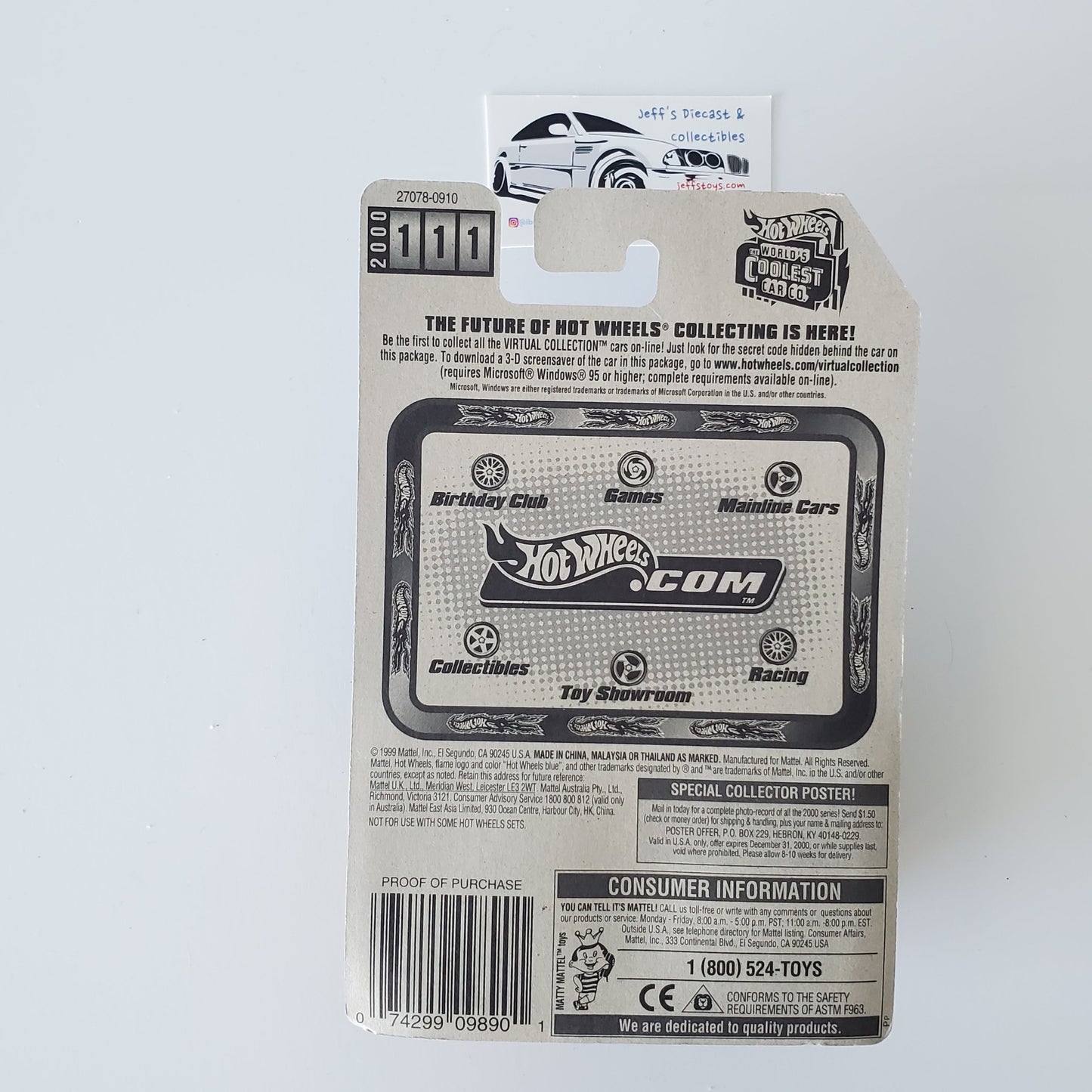 2000 Hot Wheels Wheel Loader #111 Jeff's Diecast & Collectibles