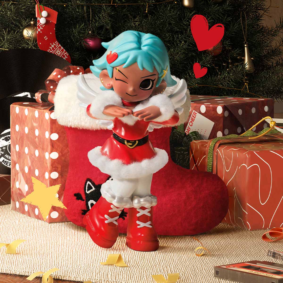 Lil Peach Riot Holiday Mixtape Series Blind Box - POP MART Collectible Figures Super Anime Store