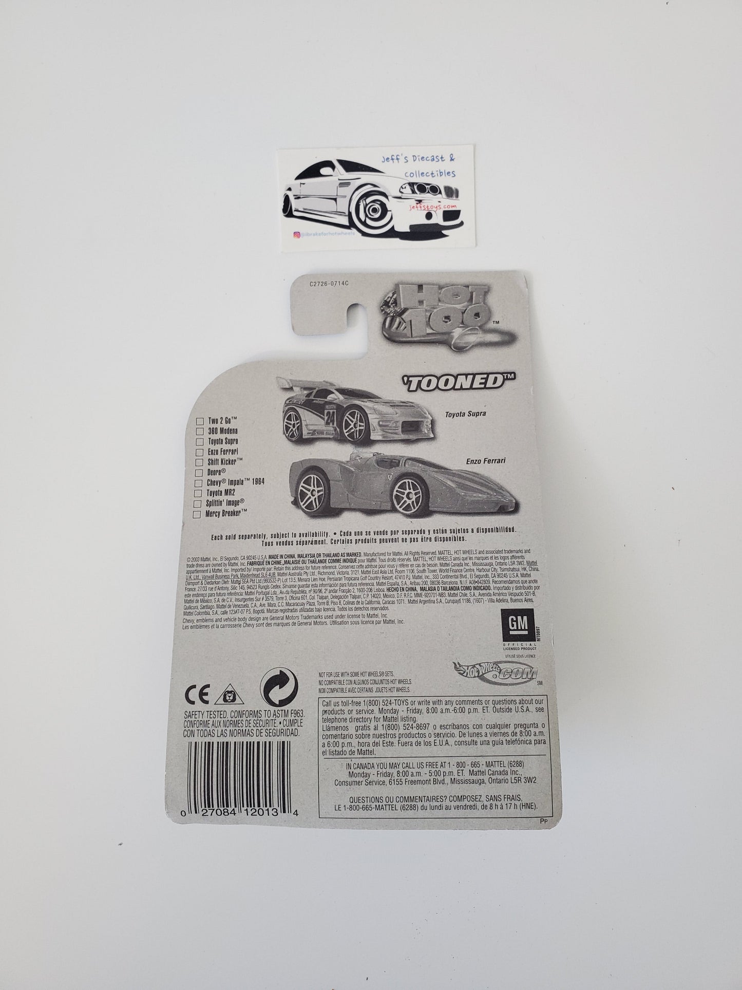 2004 Hot Wheels Tooned Chevy S-10 #89 Jeff's Diecast & Collectibles