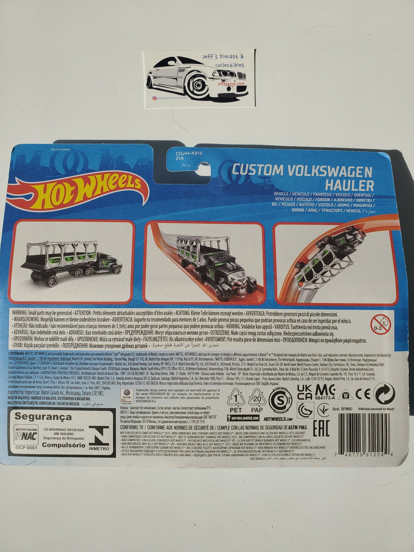 Hot Wheels Track Stars Custom Volkswagen Hauler Jeff's Diecast & Collectibles