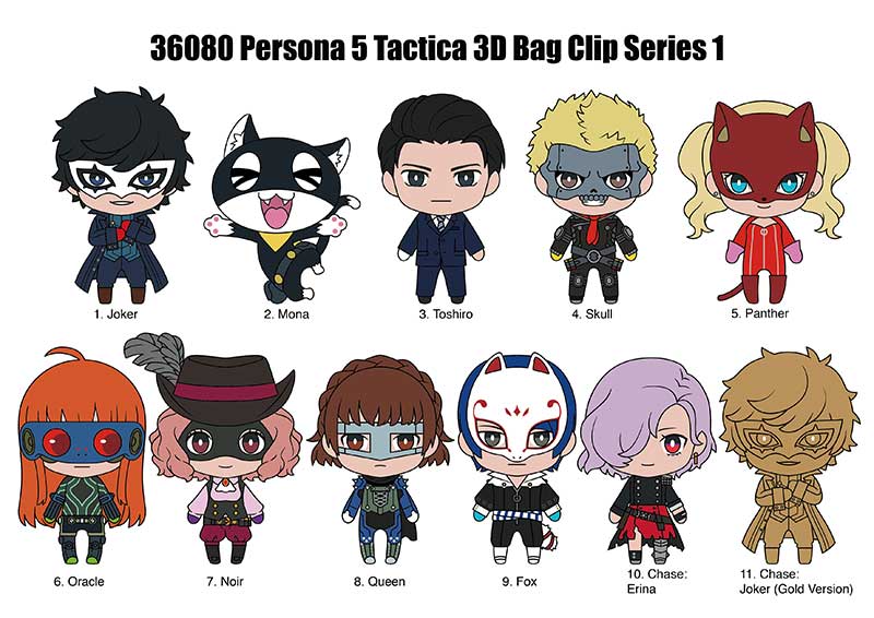 Persona 5 Tactica Series 1 3D Foam Bag Clip Blind Bag - Official Collectible Super Anime Store