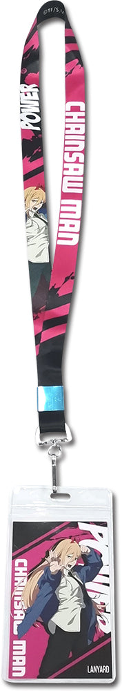 CHAINSAW MAN POWER SQUARE BACKGROUND LANYARD Anime Pop