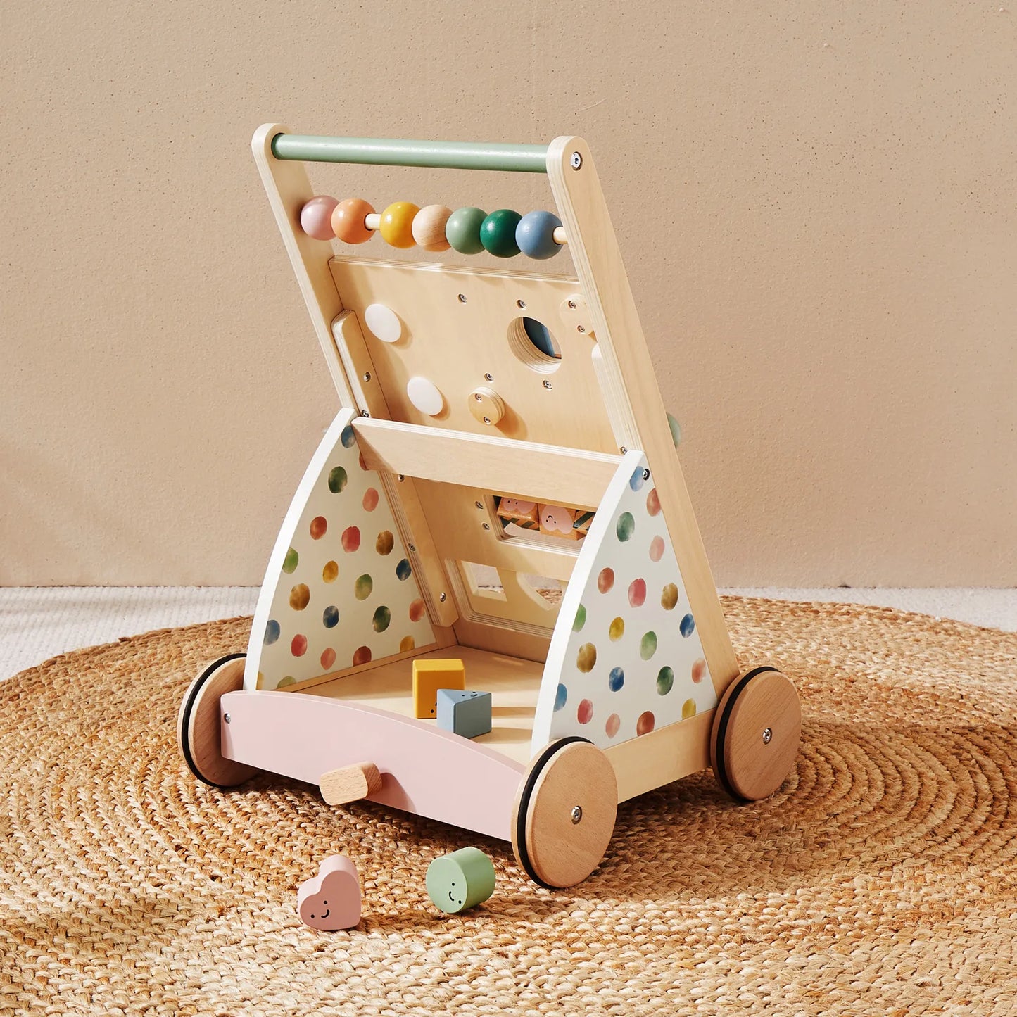 Tiny Land® Versatile Natural Wooden Baby Walker Tiny Land INC