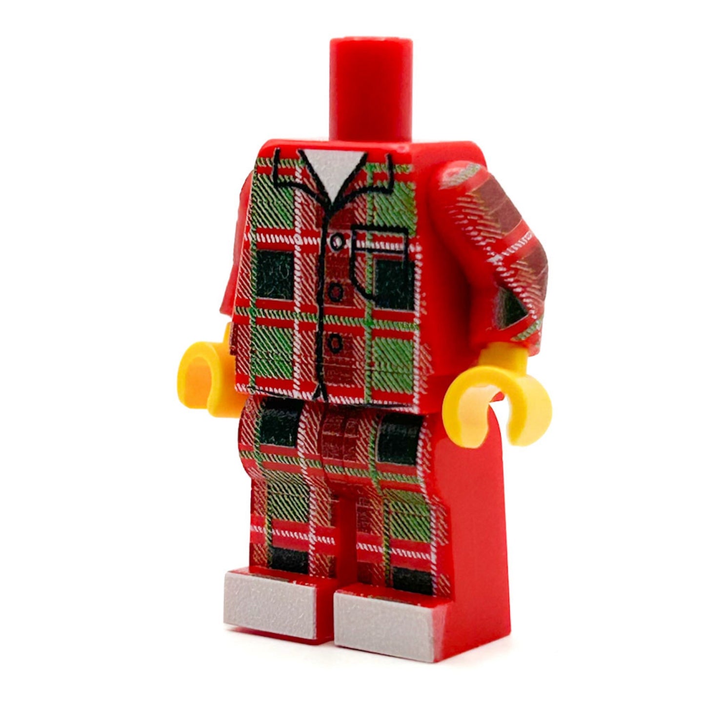 Christmas Flannel PJs Minifig Body B3 Customs