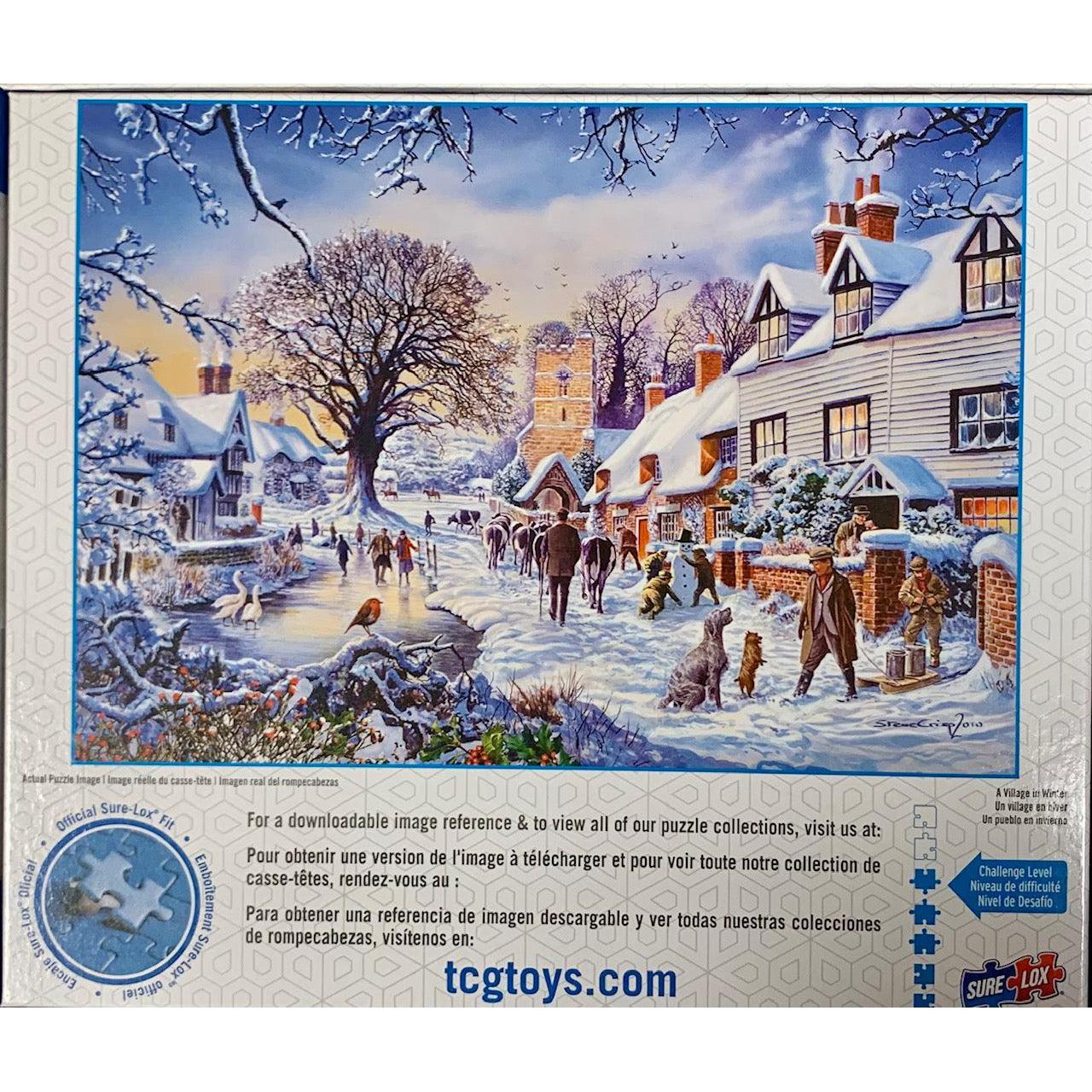 A Village in Winter Art Gallery 1000 Piece Jigsaw Puzzle Sure Lox