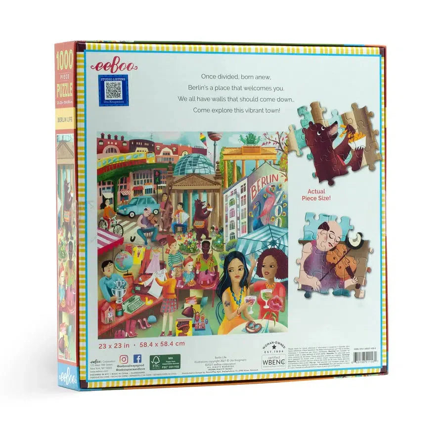 Berlin Life 1000 Piece Jigsaw Puzzle eeBoo Puzzle Merchant