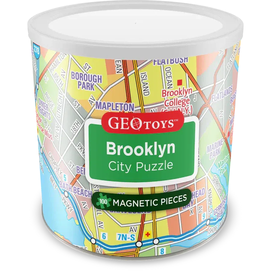 Brooklyn City 100 Piece Magnetic Jigsaw Puzzle Geotoys Puzzle Merchant