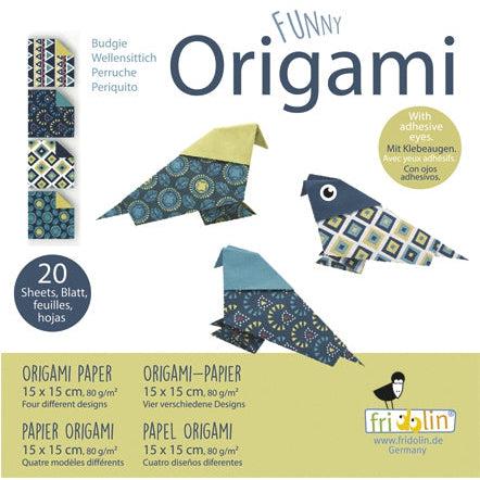 Budgie Funny Origami Kit Fridolin Puzzle Merchant