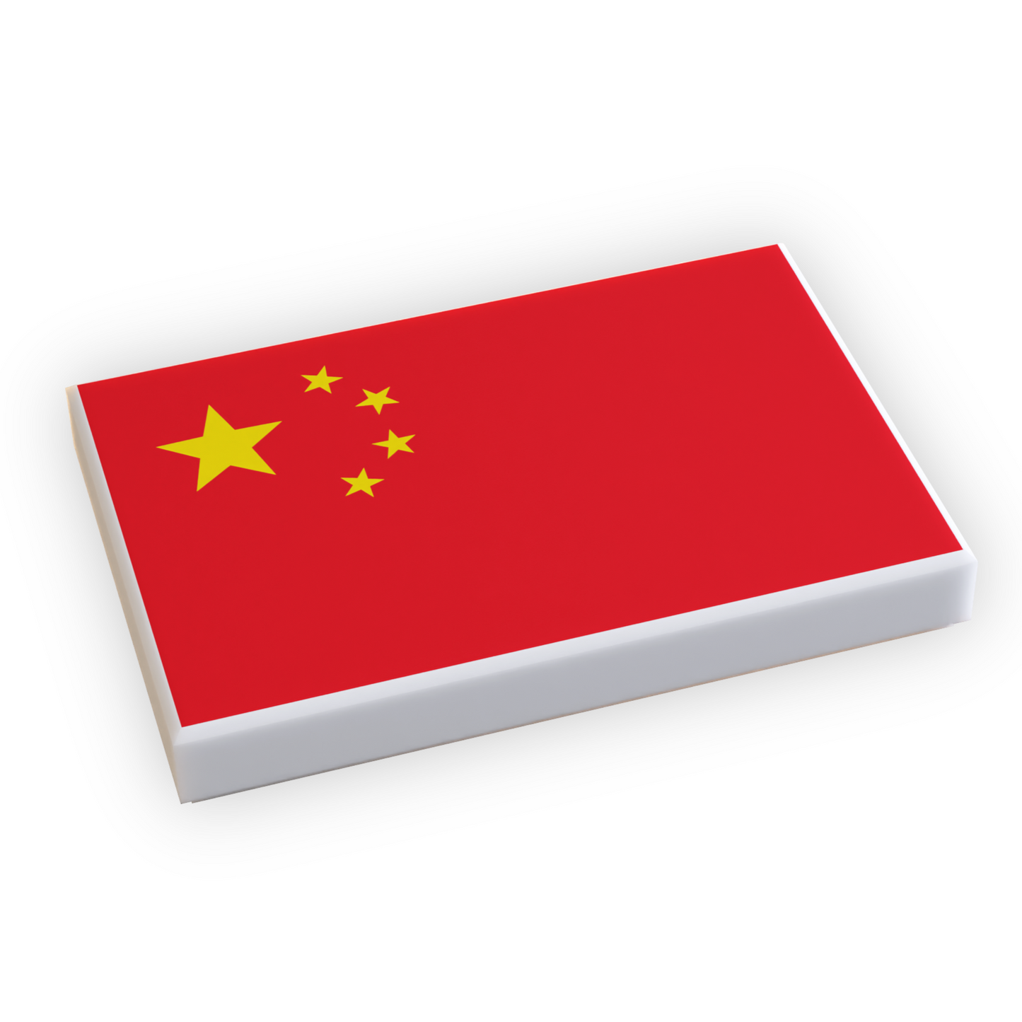 China Flag (2x3 Tile) made using LEGO part B3 Customs