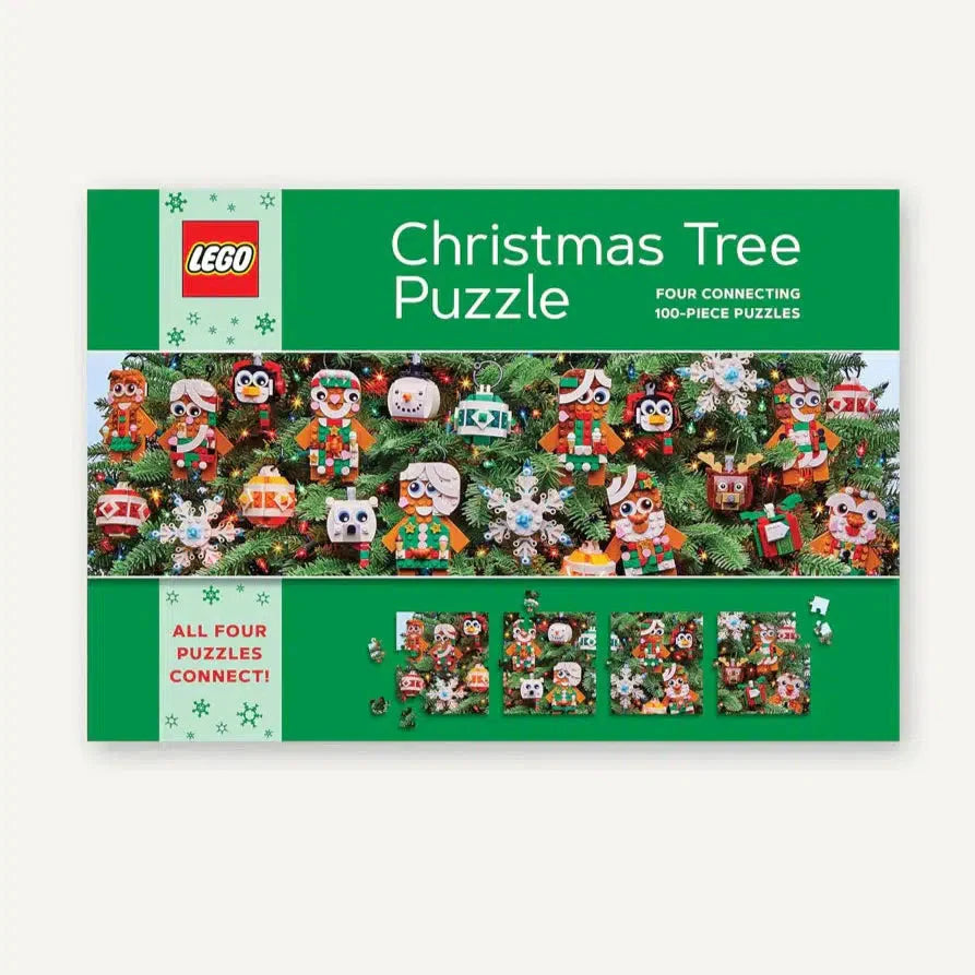 Christmas Tree LEGO 4 Connecting 100 Piece Jigsaw Puzzles Chronicle Puzzle Merchant
