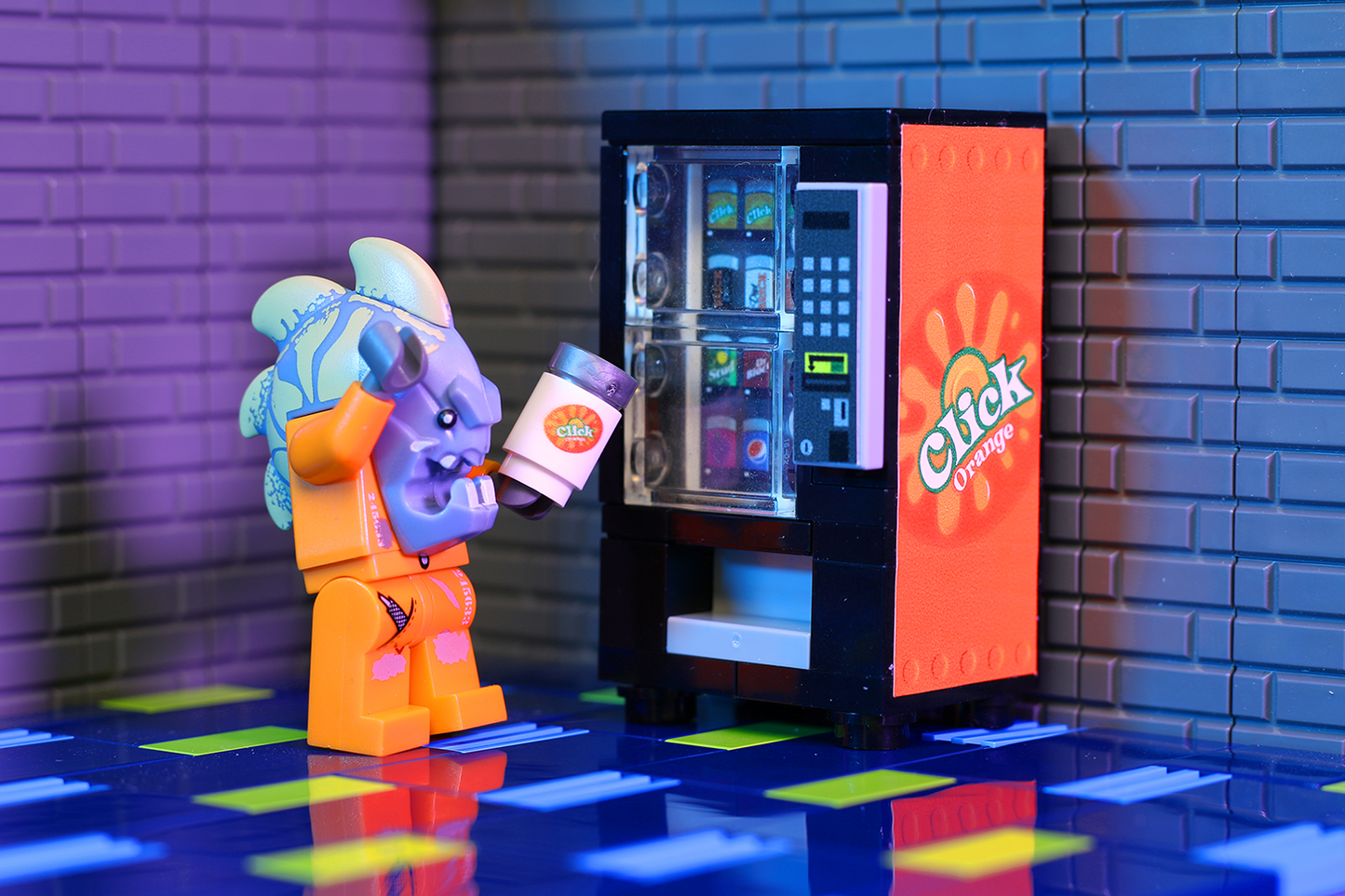 Orange Click - B3 Customs Soda Vending Machine B3 Customs