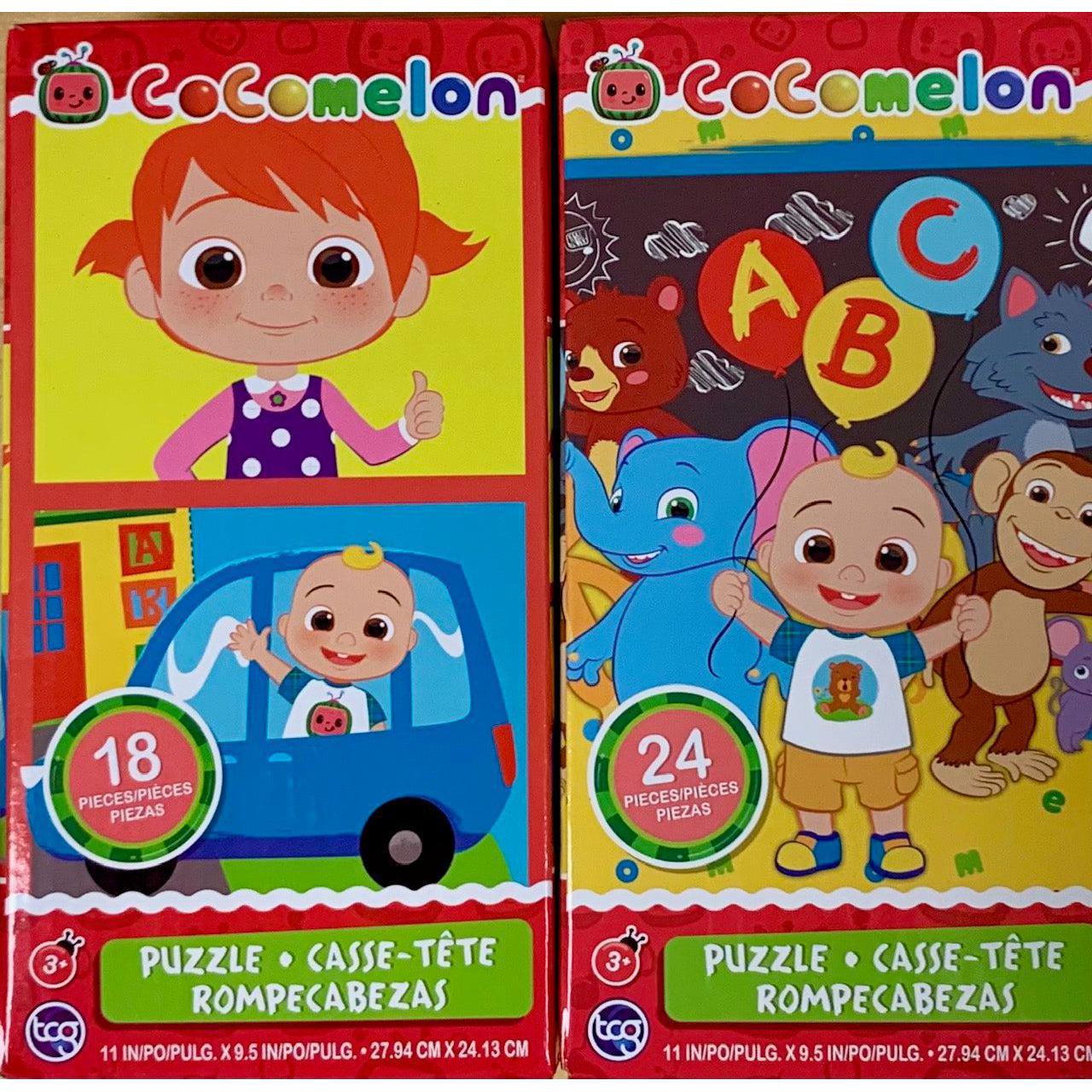 CoComelon Set of 2 Kid Puzzles 18 & 24 Piece Jigsaw Puzzles Sure Lox