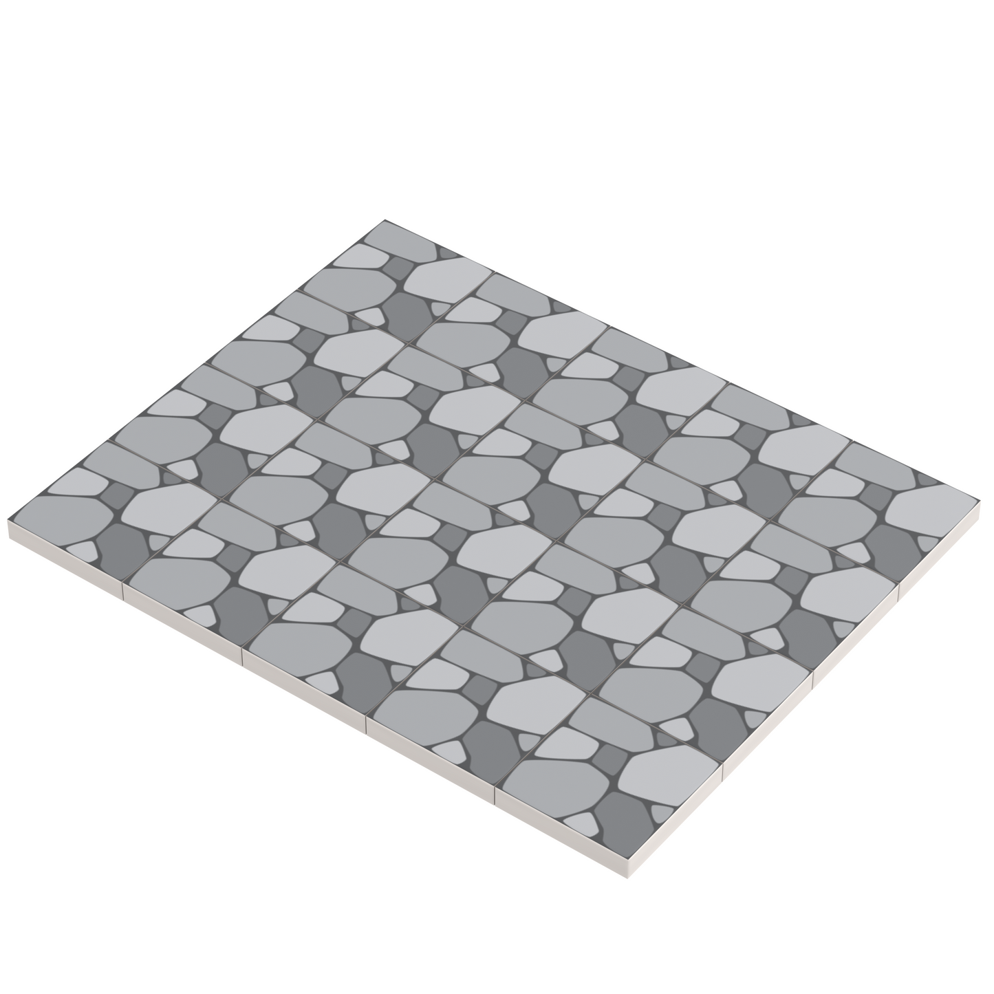 Cobblestone Tile Part Pack (20 Tiles) made with LEGO parts - B3 Customs B3 Customs