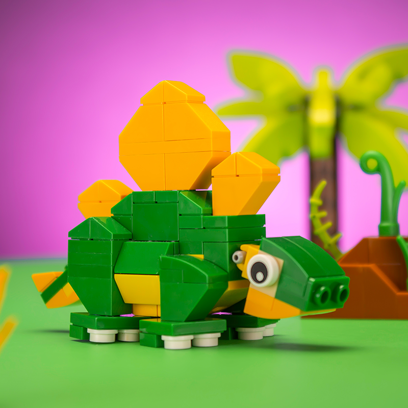 Stegosaurus - Custom Dinosaur Set made using LEGO parts B3 Customs