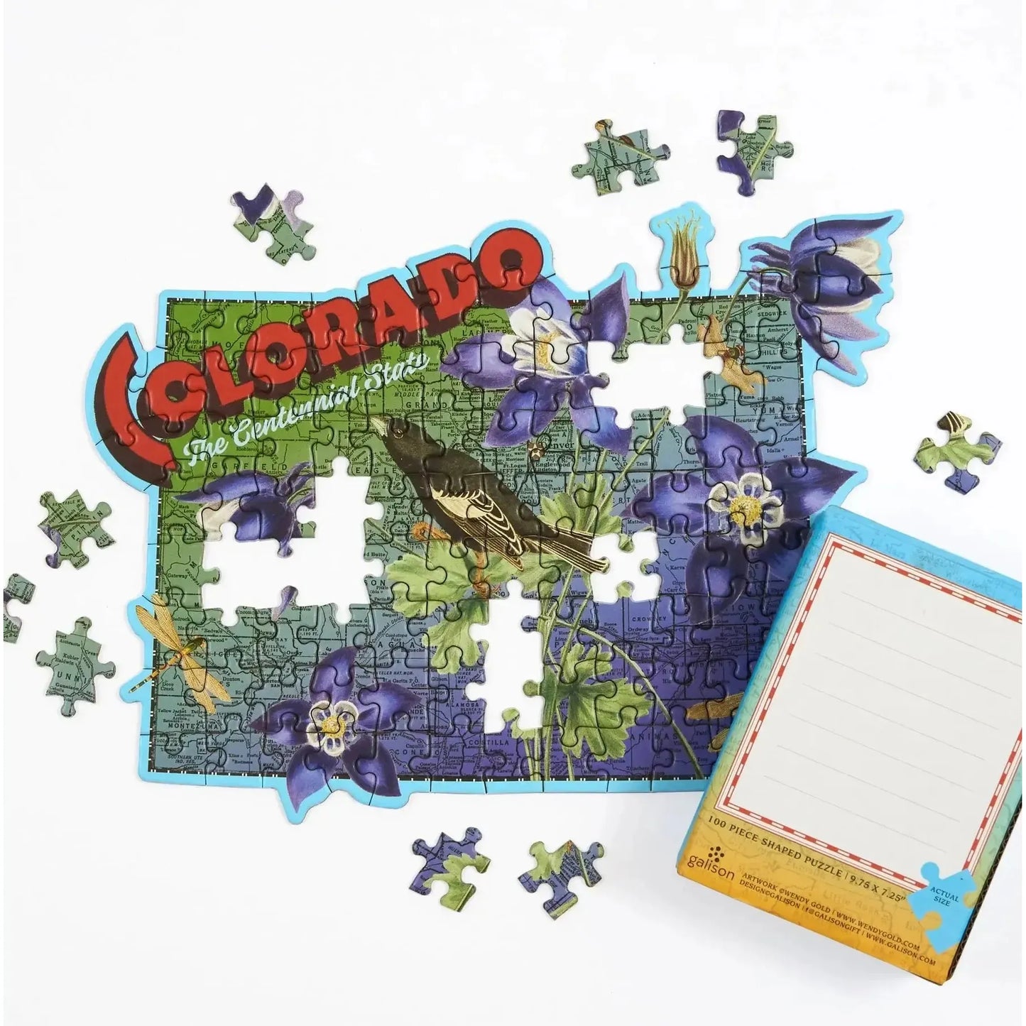 Colorado 100 Piece Mini Shaped Jigsaw Puzzle Galison