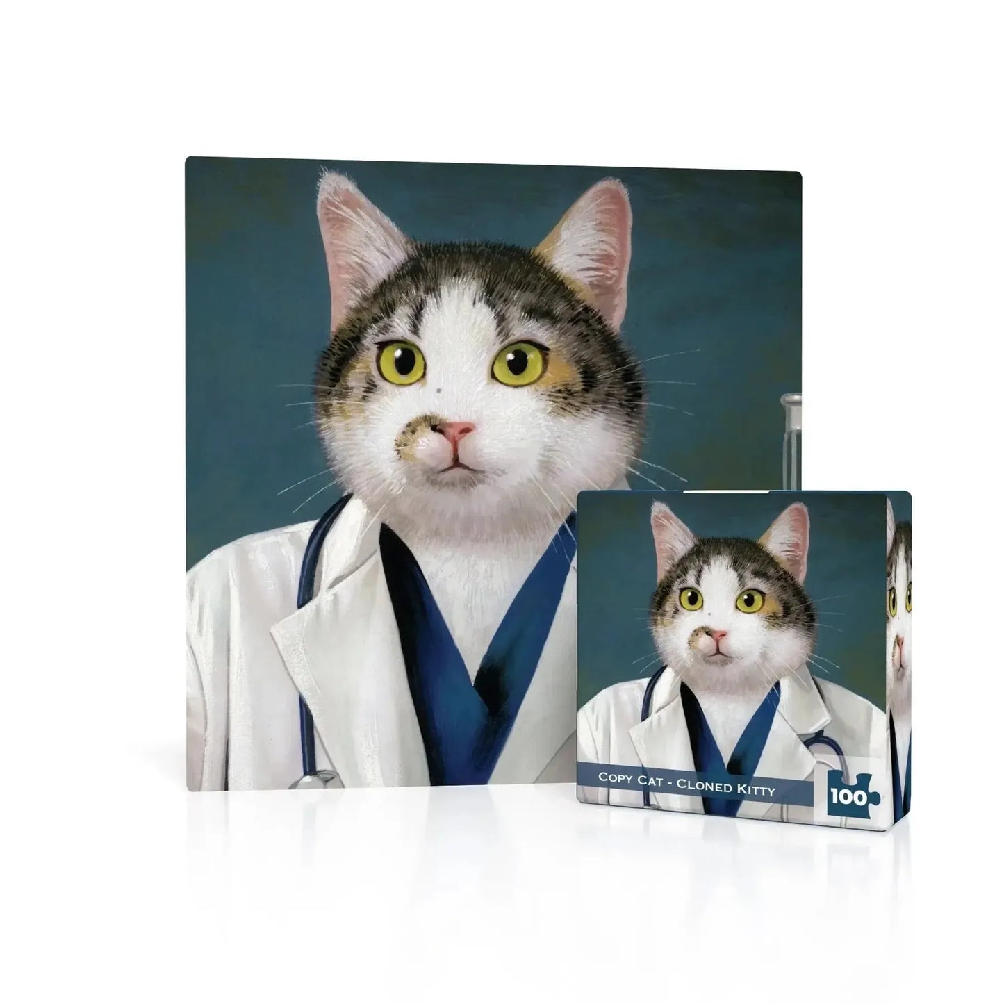 Copy Cat - Cloned Kitty 100 Piece Mini Jigsaw Puzzle NYPC