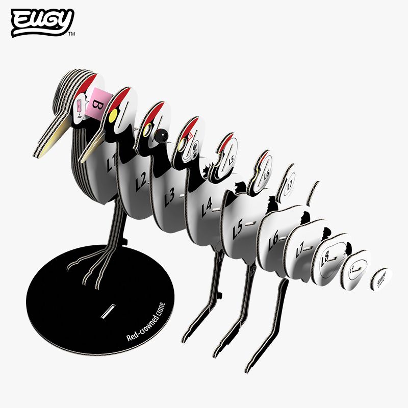 Crane 3D Cardboard Model Kit Eugy