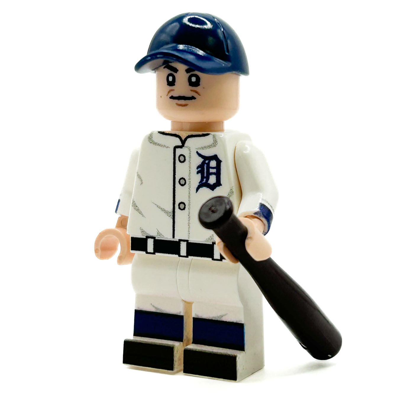 Ty Cobb Tigers Baseball Player Minifig made using LEGO parts - B3 Customs B3 Customs