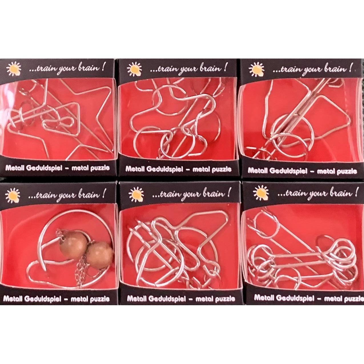 Disentanglement Mini Wire Puzzle 6 Piece Set Fridolin Puzzle Merchant