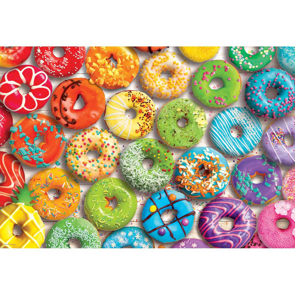 Donut Rainbow 550 Piece Jigsaw Puzzle in Tin Eurographics Puzzle Merchant