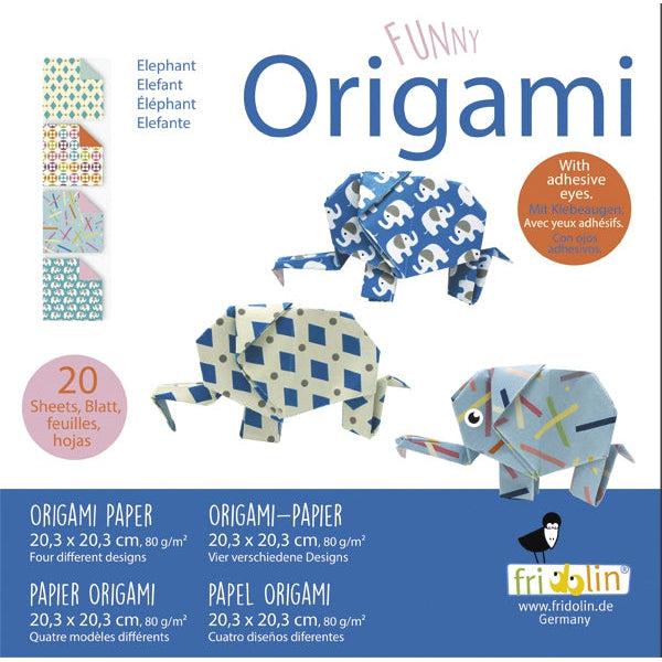 Elephant Funny Origami Kit Fridolin Puzzle Merchant
