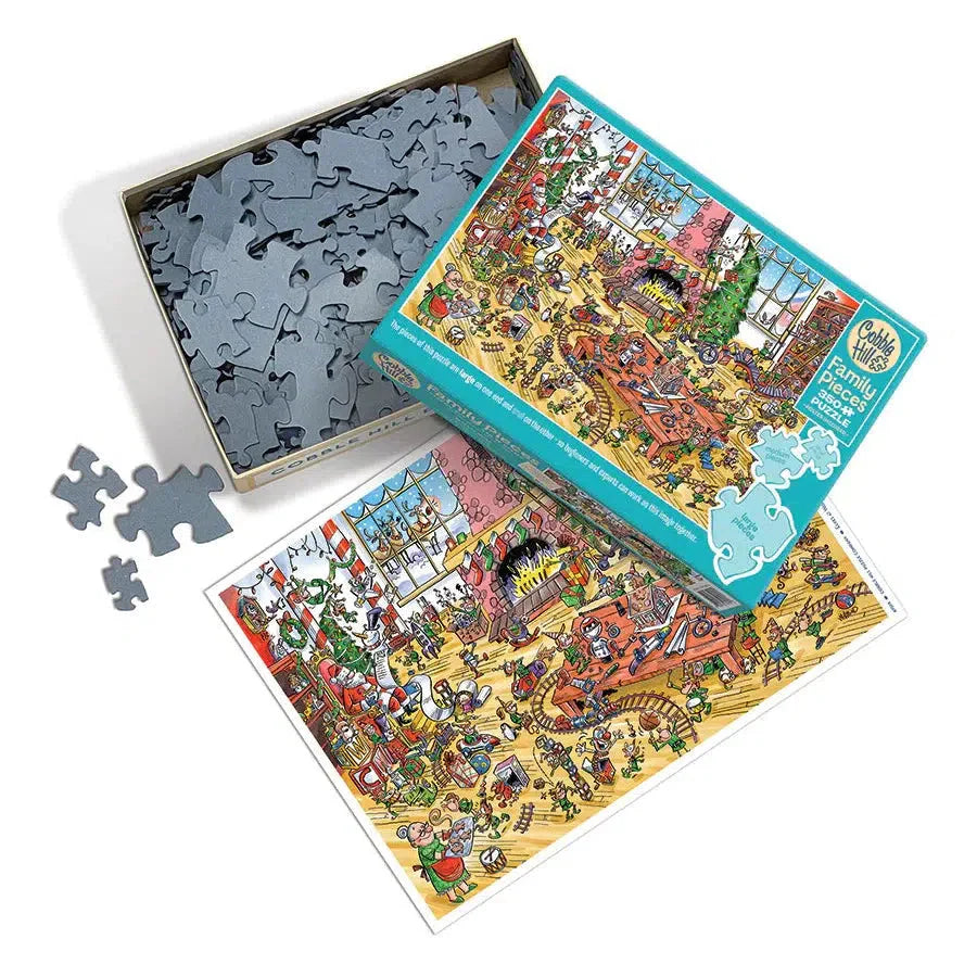 Elves at Work 350 Piece Family Jigsaw Puzzle Cobble Hill