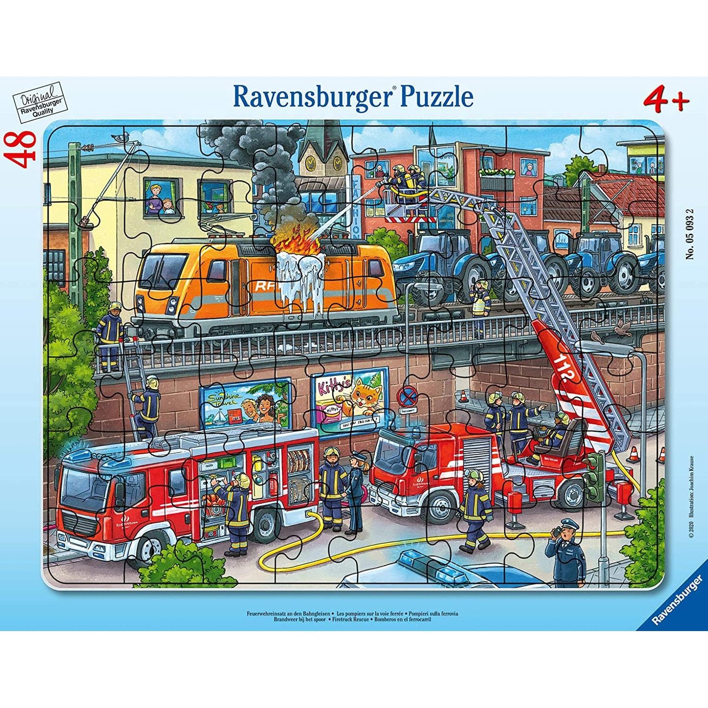 Firetruck Rescue 48 Piece Tray Jigsaw Puzzle Ravensburger