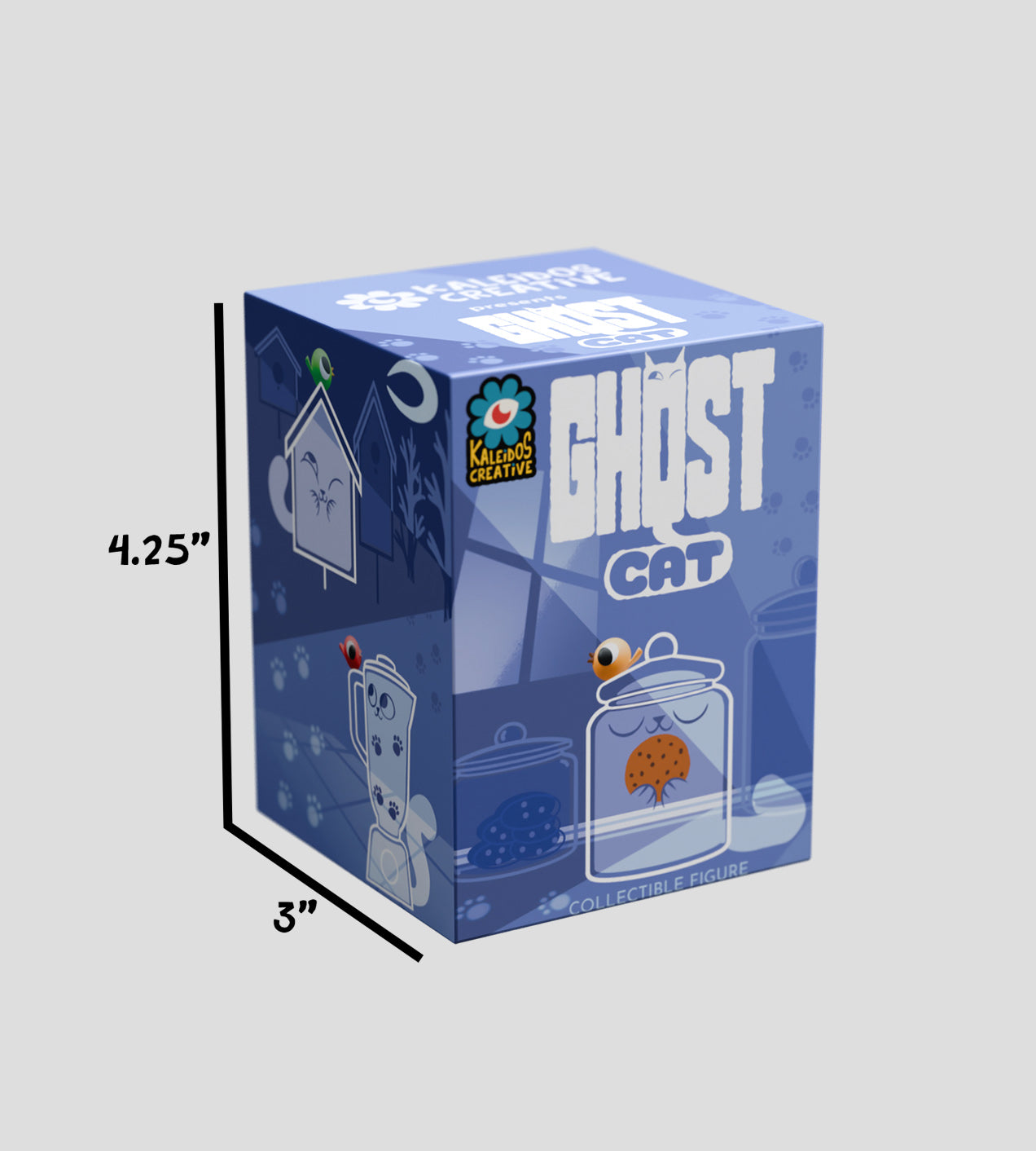 Kaleidos Creative: Ghost Cat Blind Box Ralphie's Funhouse