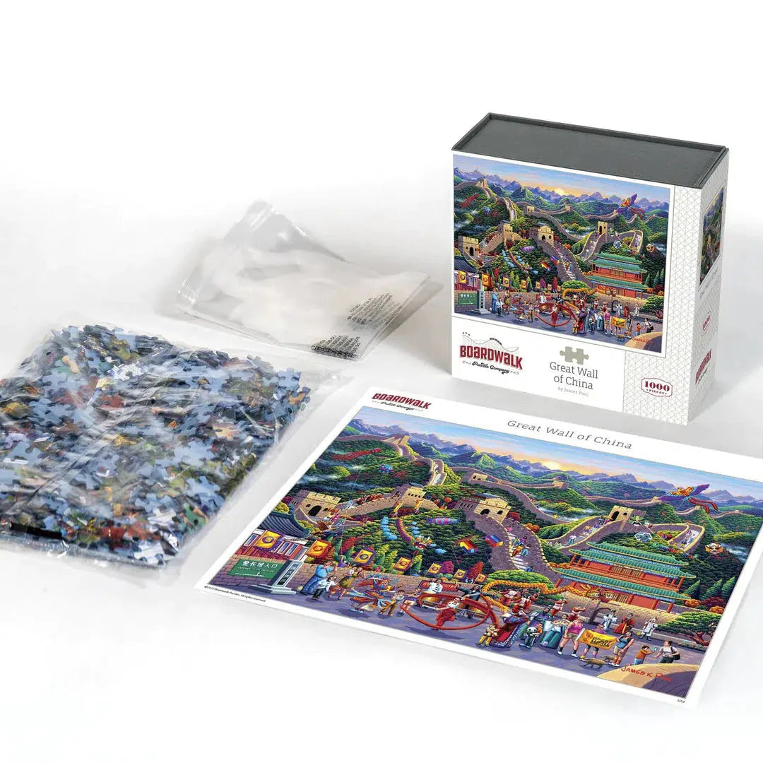 Great Wall of China 1000 Piece Jigsaw Puzzle Boardwalk Puzzle Merchant