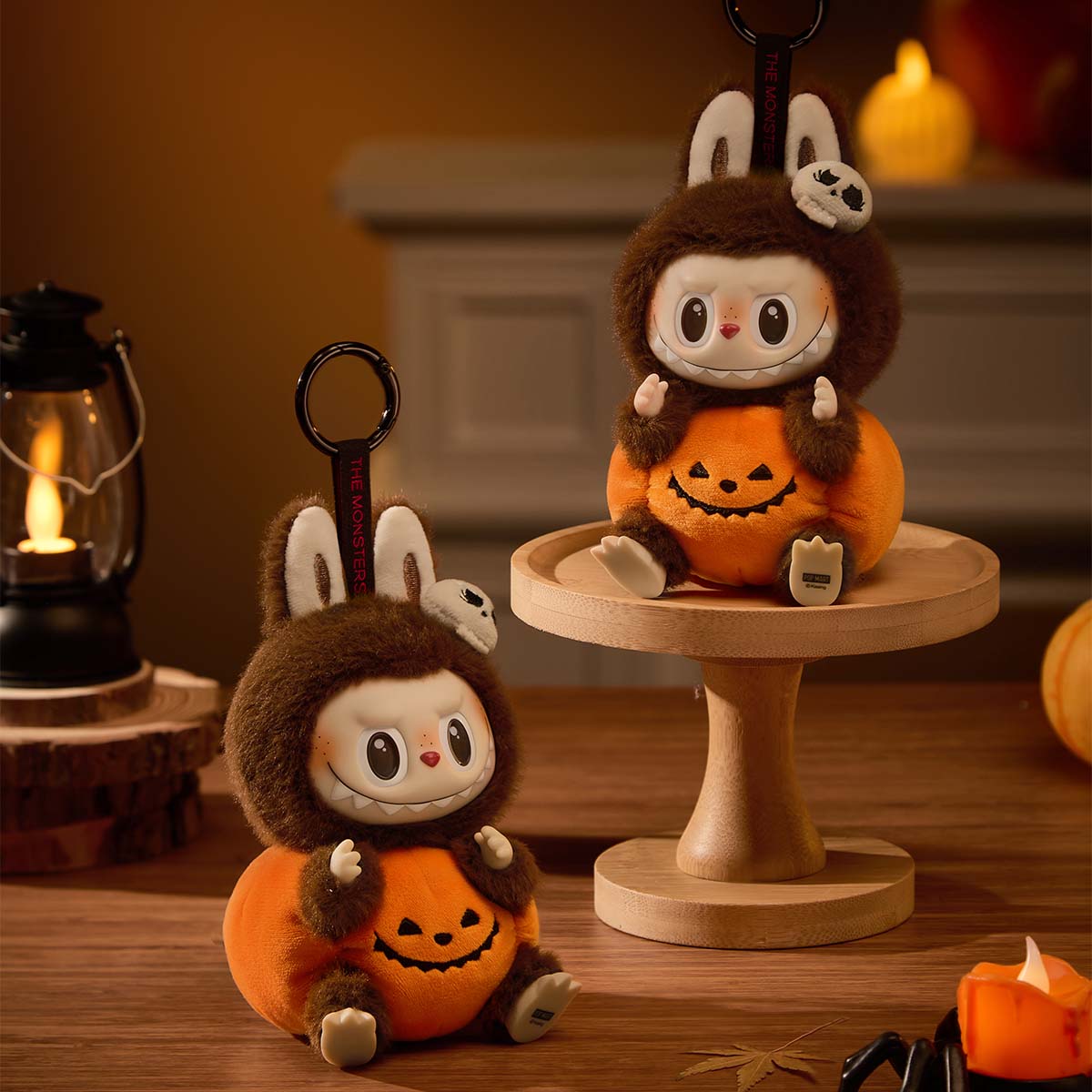 Happy Halloween Party Series-Sitting Pumpkin Vinyl Plush Pendant Labubu Loot