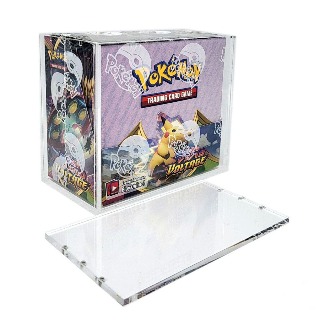 Premium Pokémon Booster Box Protective Display Acrylic Case Version 2 Spoils and Loot