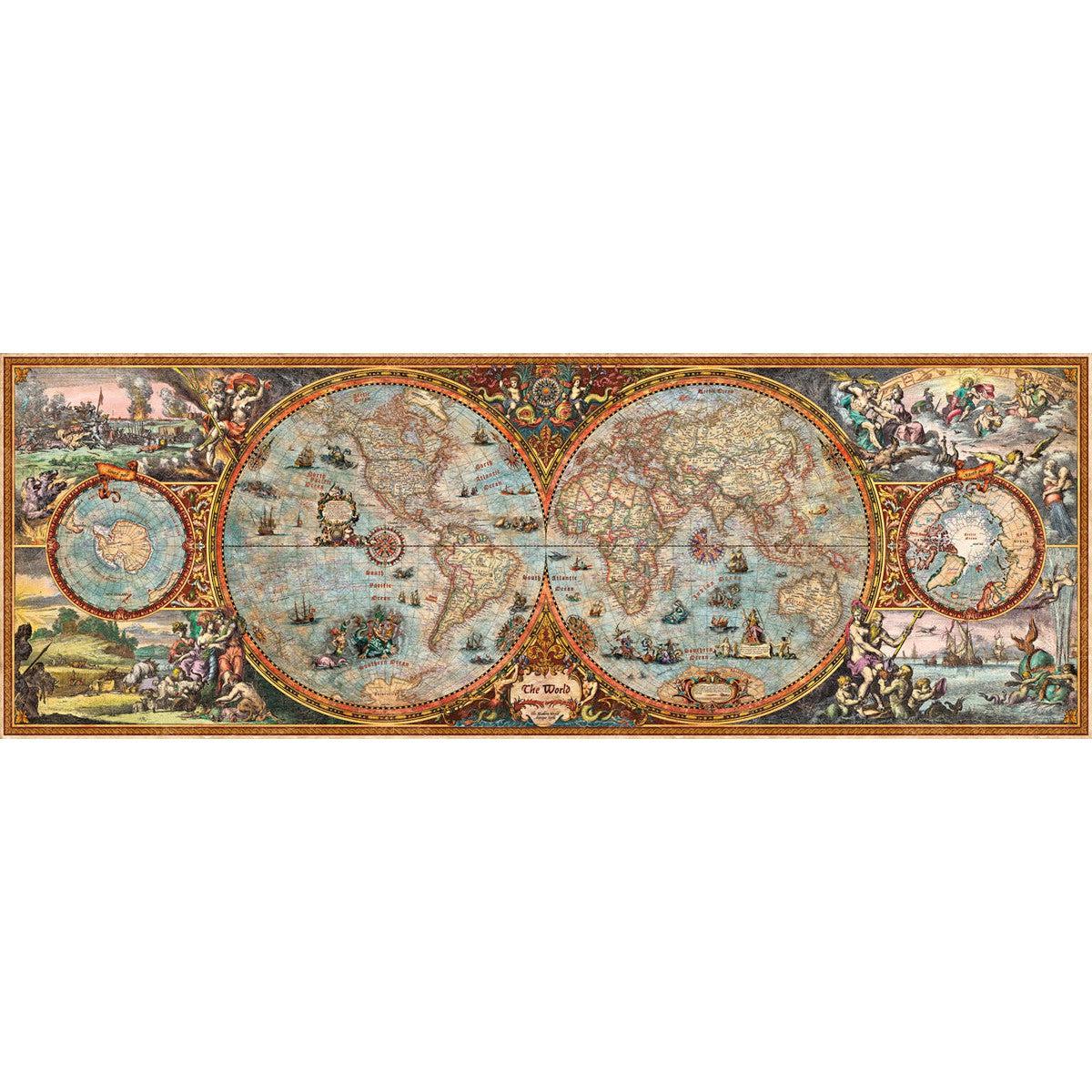 Hemisphere Map 6000 Piece Panoramic Jigsaw Puzzle Heye