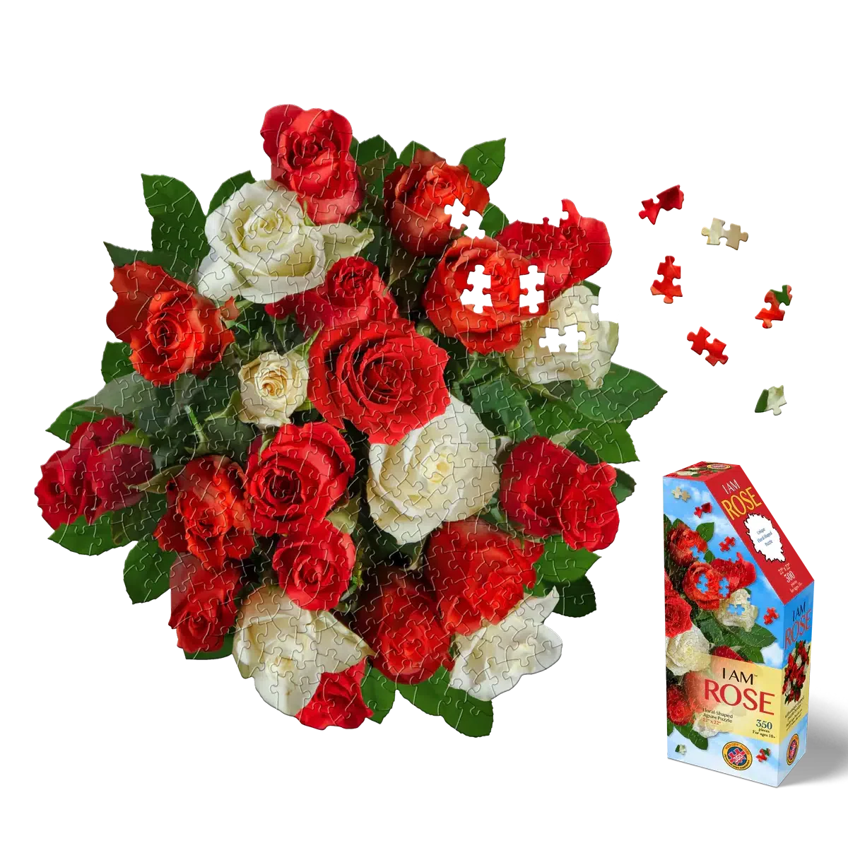 I Am Rose 350 Piece Floral Shaped Jigsaw Puzzle Madd Capp