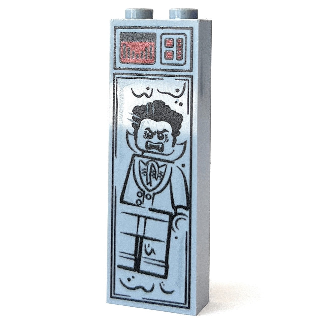 Dracula (Halloween) in Carbonite (1x2x5 Brick) - B3 Customs B3 Customs