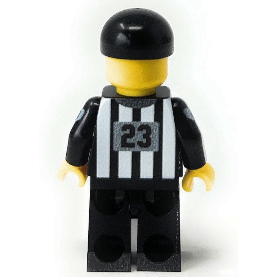 Football Referee Custom Minifig made with LEGO parts - B3 Customs B3 Customs