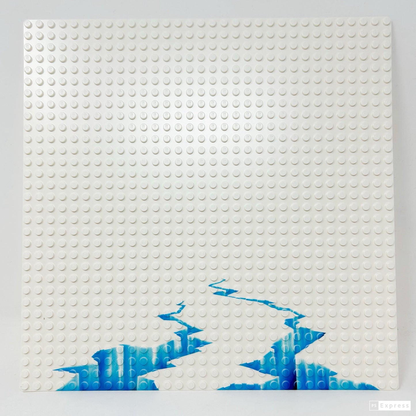 Arctic Cracked Ice / Glacier Baseplate made with LEGO baseplate - B3 Customs B3 Customs