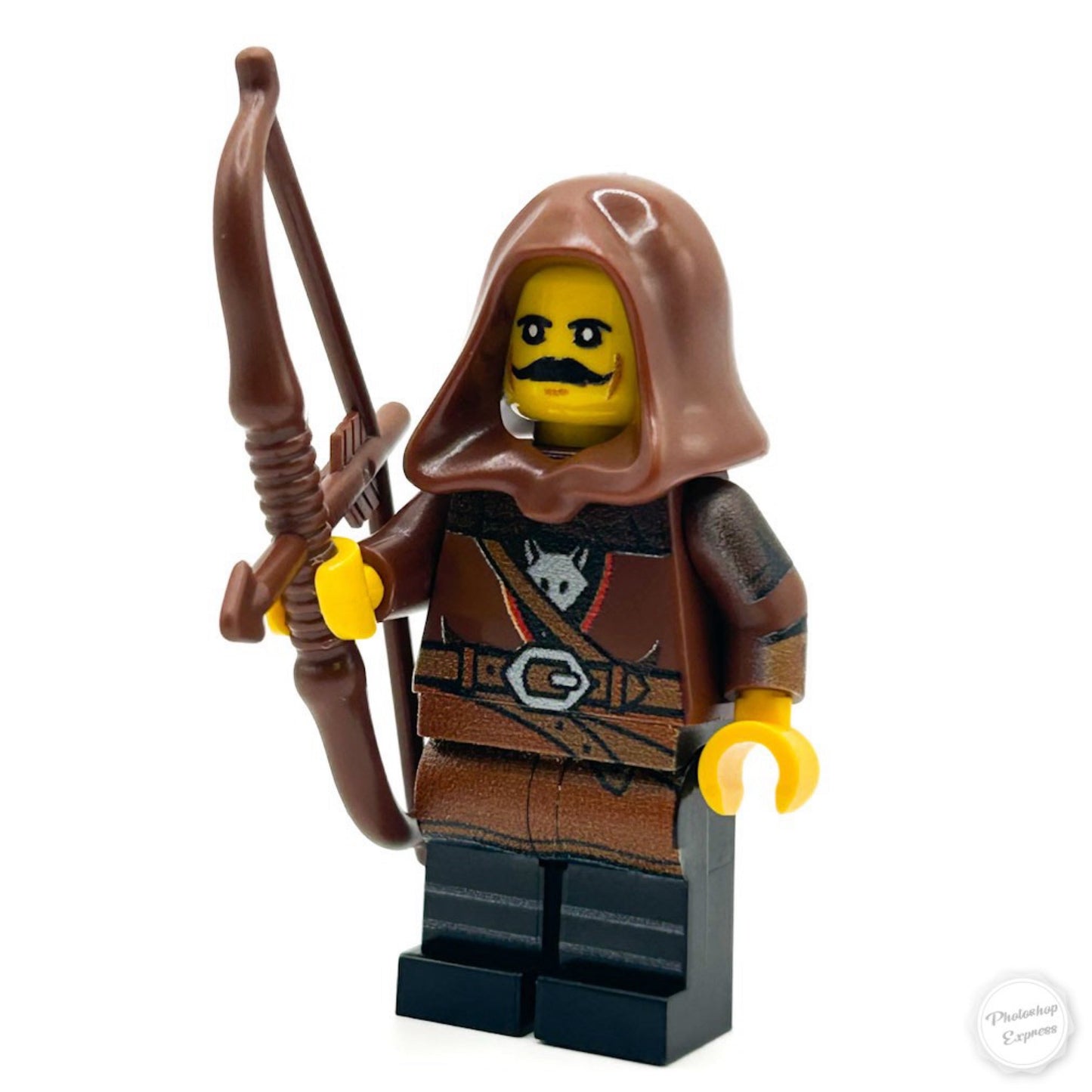 Longbow Archer - Custom Castle Wolfpack Minifigure made using LEGO parts - B3 Customs B3 Customs