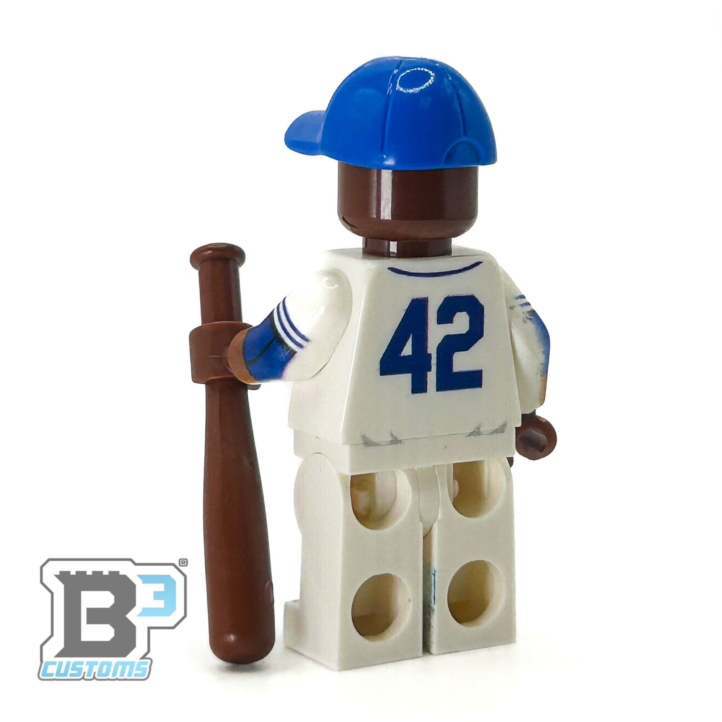 #42 Robinson Brookyln Baseball Player Minifig - B3 Customs B3 Customs