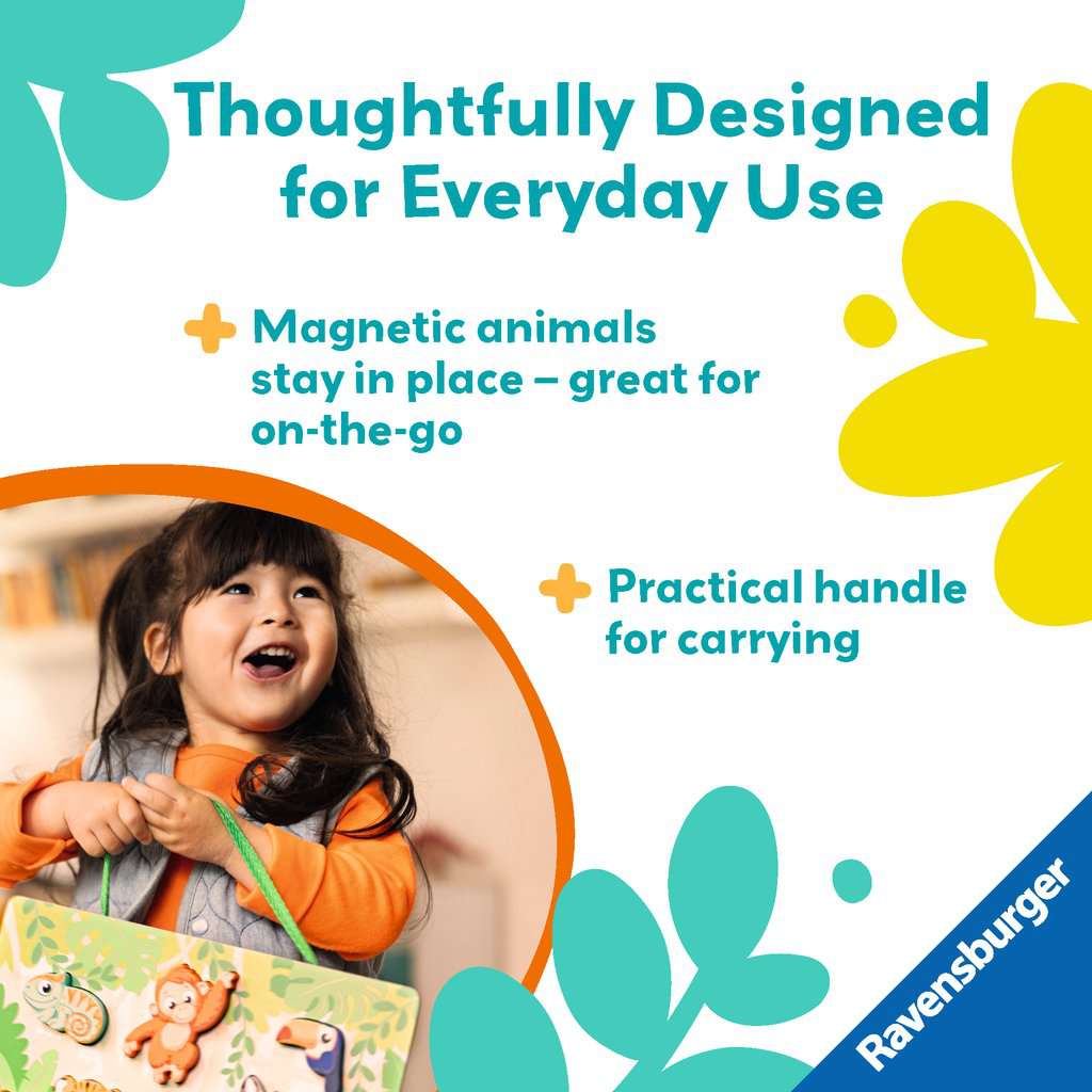 In the Jungle - Wooden Touch & Play Puzzle for Toddlers Ravensburger