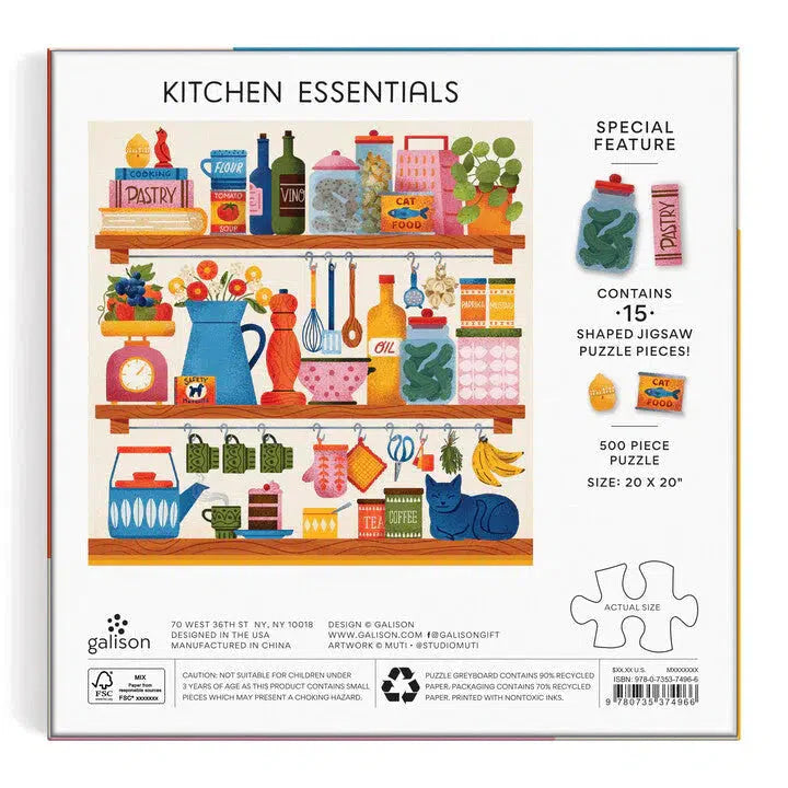 Kitchen Essentials 500 Piece Jigsaw Puzzle Galison