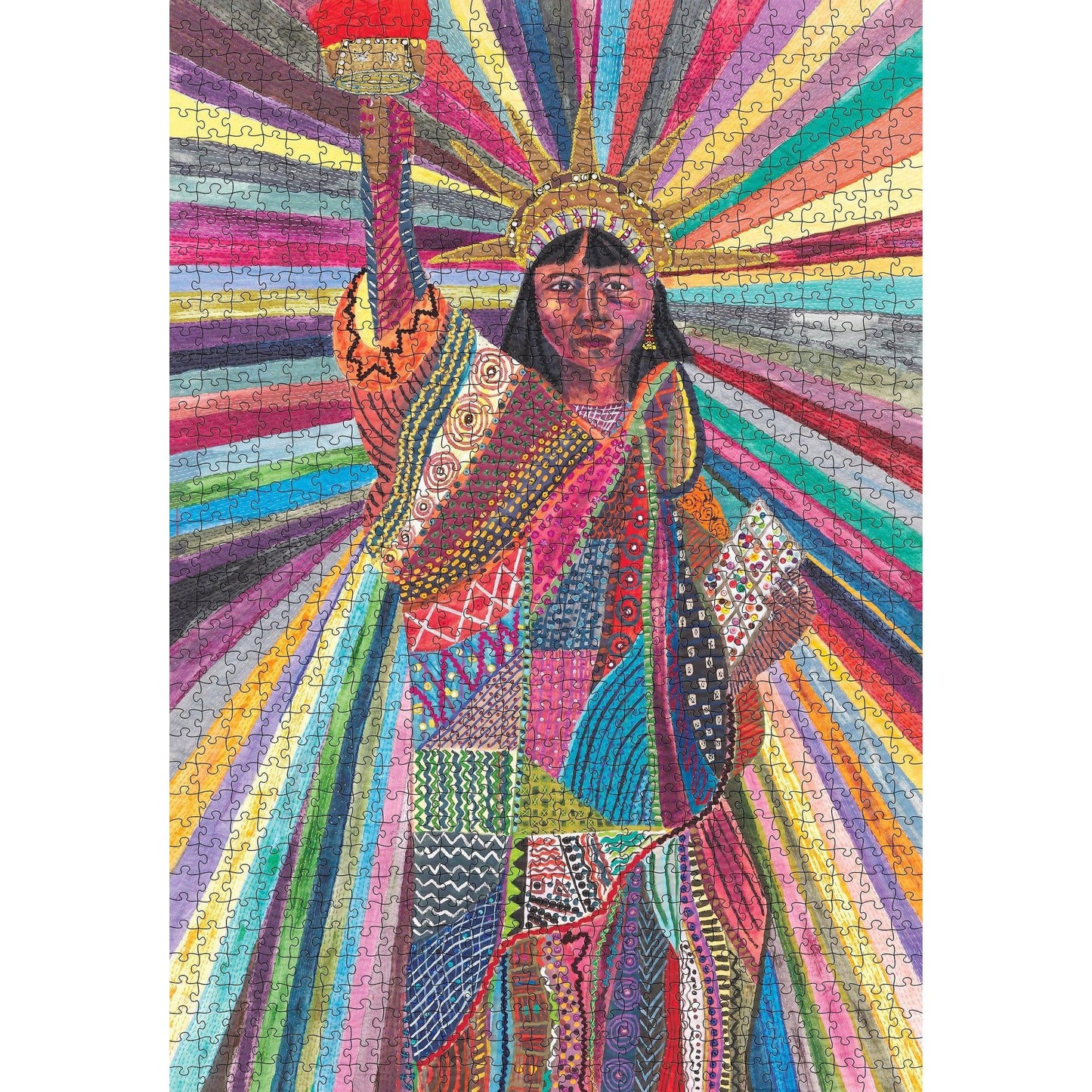 L.A. Liberty 1000 Piece Jigsaw Puzzle Pomegranate