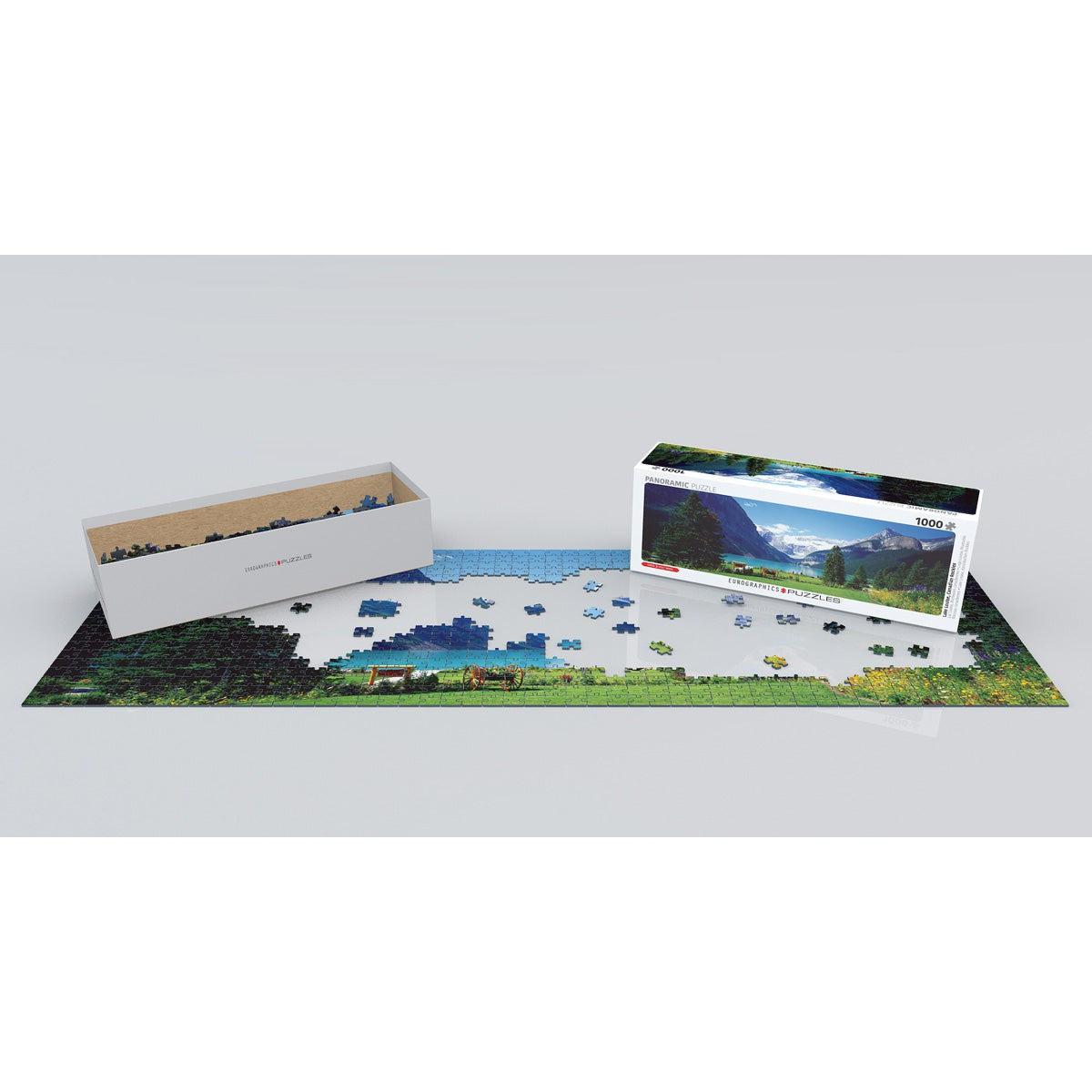 Lake Louise Canadian Rockies 1000 Piece Panoramic Jigsaw Puzzle Eurographics