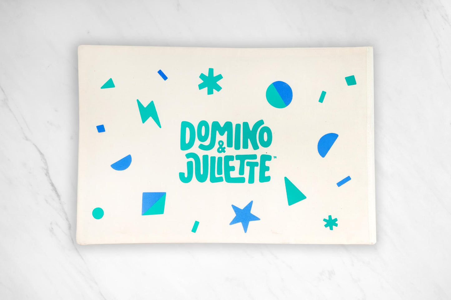 Domino & Juliette Placemat Storage Bag - Canvas Organizer by Puzzle Planet