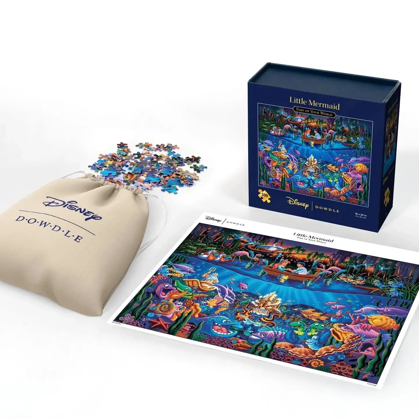 Little Mermaid Part of Your World 500 Piece Jigsaw Puzzle Disney x Dowdle